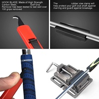 Kit de remplacement de grip de club de golf transparent Amrta, bandes de ruban PVC, pince à lame de crochet pour kit de grip de golf