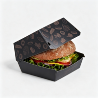 Boîtes en papier kraft pour frites, contenants alimentaires, boîtes à emporter pour la livraison de nourriture, boîtes pour grignoter