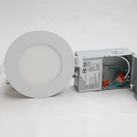 Plafonnier LED encastré ultra-plat, dimmable, 5 CCT, 3, 4 et 6 pouces, personnalisable, garantie 5 ans, certifié ETL (USA, Canada)