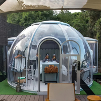 Tente de camping transparente de qualité commerciale, design 2025, maison à bulles moderne pour restaurant en plein air, matériau PC, tente pop-up