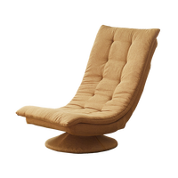 Fauteuil lune pivotant moderne et écologique pour une personne, avec dossier réglable, pliable, pour salon, chambre et salle à manger