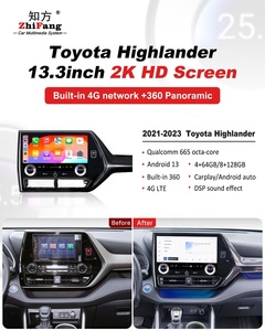 13.3 Inch <span class=keywords><strong>Android</strong></span> 13 Xe Máy Nghe Nhạc DVD Được Xây Dựng Trong 360 Xe Stereo <span class=keywords><strong>Android</strong></span> Đơn Vị Đầu DVD Màn Hình 4G Carplay Cho 2022 2023 Highlander - Product Image 6