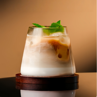 Mug à café en verre borosilicate de haute qualité, design moderne, résistant aux hautes températures, isolé, réutilisable, transparent, sans BPA, compatible micro-ondes