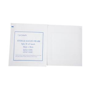 สำลีแผ่นฟองน้ำพับขอบขนาด5x5ซม. ขนาด7.5x7.5ซม. 10ซม. x 10ซม. ใช้สำหรับผ่าตัดทางการแพทย์4ply ปลอดเชื้อ - Product Image 3