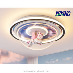 2023 moderne dessin animé créatif licorne cheval de Troie chambre d'enfants chambre enfants lustres et lampes - Product Image 2