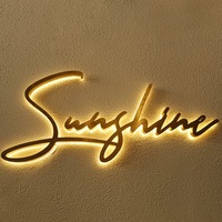 Enseigne LED 3D extérieure personnalisée en gros pour entreprise, lettres lumineuses, logo commercial