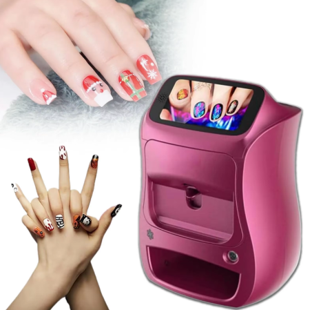 Nail Tech Design 3D Electric Nail Printer Personal Use Press-on Supplies Equipment Stainless Steel Material