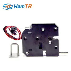 HomTR 24v DC微型闩锁开放式框架推拉电磁电子柜智能锁