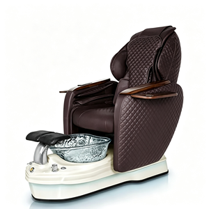 Fauteuil de pédicure de luxe électrique avec massage et bassin en verre, fauteuil de massage des pieds pour salon de beauté des ongles - Product Image 4