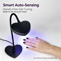 Lampe de séchage pour ongles en gel à poser sur comptoir, avec capteur de mouvement intégré, perles LED longue durée, séchage uniforme pour le nail art