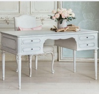 Bureau ancien français en bois, intelligent, de haute qualité, pour réception, bureau d'étude, vanité