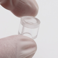 Tube en verre saphir poli optique Rod Lentilles en verre Tube de lentille cylindrique