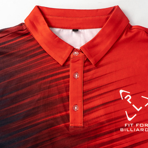 Logo personnalisé imprimé doux respirant polyester spandex Sport Jersey <span class=keywords><strong>Polo</strong></span> Sublimation Pool Billard Vêtements Chemises de billard - Product Image 5