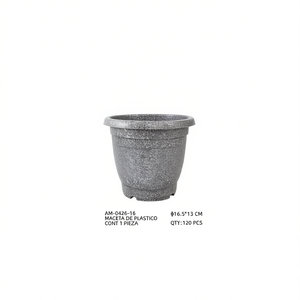 Pot en plastique Casamax Wl 16,5x13 cm, design côtier, vase de table durable - Product Image 1