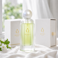 Flacons de parfum de haute qualité avec logo personnalisé, 100 ml, flacons de parfum en verre vides avec boîte d'emballage et couvercle personnalisé