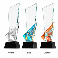 Trophée en cristal pour réunion annuelle, personnalisation pour cérémonie de remise des prix, employés exceptionnels, trophée haut de gamme créatif de style nouveau