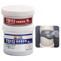 Agent de réparation métallique époxy à deux composants WANJIAN 5 kg gris haute température pour pièces en acier moulé -50~130 °C température de fonctionnement