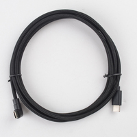 Câble d'alimentation de données USB Type-C 1M avec charge intelligente à angle droit LED pour DJI Mavic Drone Android Braid Type C Male Sync TPE Jacket