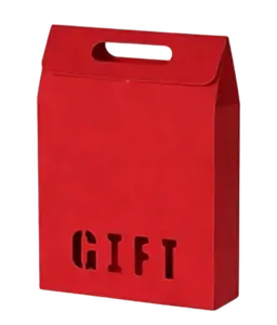Перерабатываемый полый Подарочный пакет, упаковка для выпечки в стиле сумочки для подарков на день рождения, крафт-бумажные пакеты
