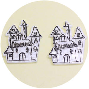 Lindo Halloween Horror Satanás fantasma Zombie calabaza esqueleto acrílico Planar encanto para la fabricación de pendientes DIY accesorios de joyería - Product Image 4