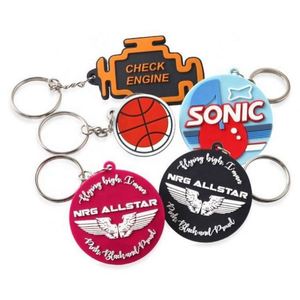 <b>Wholesale</b> Promotional Rubber Key Chains Custom Logo Designer Pvc Keychain Accessories - Product Image 5
