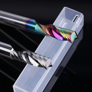Carbide Tungsten Steel <strong>Single</strong> <strong>Flute</strong> <strong>End</strong> <strong>Mill</strong> DLC Coated <strong>Single</strong>-Edge Milling Cutter For PVC <strong>Aluminum</strong> ODM &amp; OEM Customized Support - Product Image 2