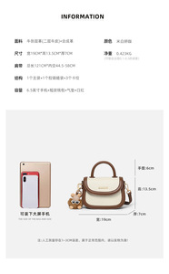 Sacs à main de luxe pour femmes, sacs à bandoulière en cuir véritable de créateurs de mode - Product Image 5