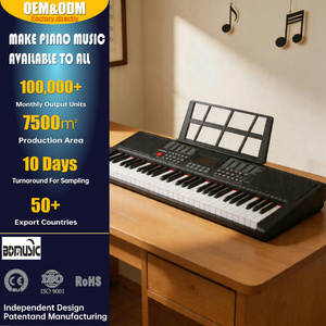 Piano électronique 61 touches BD-662, personnalisé en usine, orgue électronique portable 61 touches, instruments de musique, clavier avec écran LED - Product Image 1