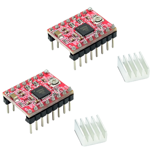 1.4ชิ้นส่วนเครื่องพิมพ์3D สเต็ปเปอร์ A4988 DRV8825สเต็ปเปอร์มอเตอร์ไดร์เวอร์พร้อมแผงระบายความร้อน - Product Image 1