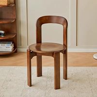 Chaise de salle à manger vintage haut de gamme en teck du milieu du siècle, style moderne empilable solide pour la maison, le restaurant, la chambre à coucher et la salle de sport.