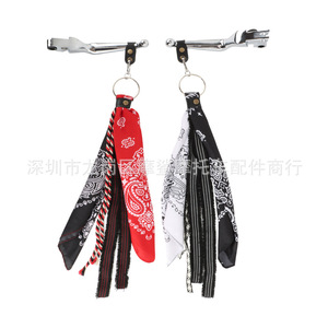 Cintas Decorativas Universales para Manillar de Motocicleta, Estilo Retro Cuadrado, Borlas Decorativas para Moto, Personalizables, Estilo Simple - Product Image 2