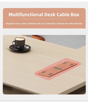 Mobilier de bureau : Bureau de direction de classe moyenne, bureau de superviseur, poste de travail, bureau et chaise de direction élégants et simples