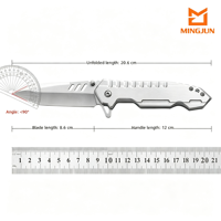 Couteau pliant en acier inoxydable neuf, directement de l'usine, pour le camping en plein air, l'autodéfense, cadeau, couteau de poche, lame tactique 3Cr13, entièrement en acier