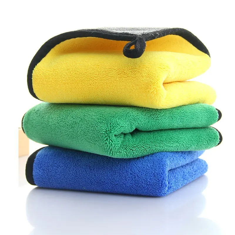 Wholesale Microfiber Car Wash Towel Terry Cloth kitchen window glass household Micro Fiber Washing Towels For Car Cleaning