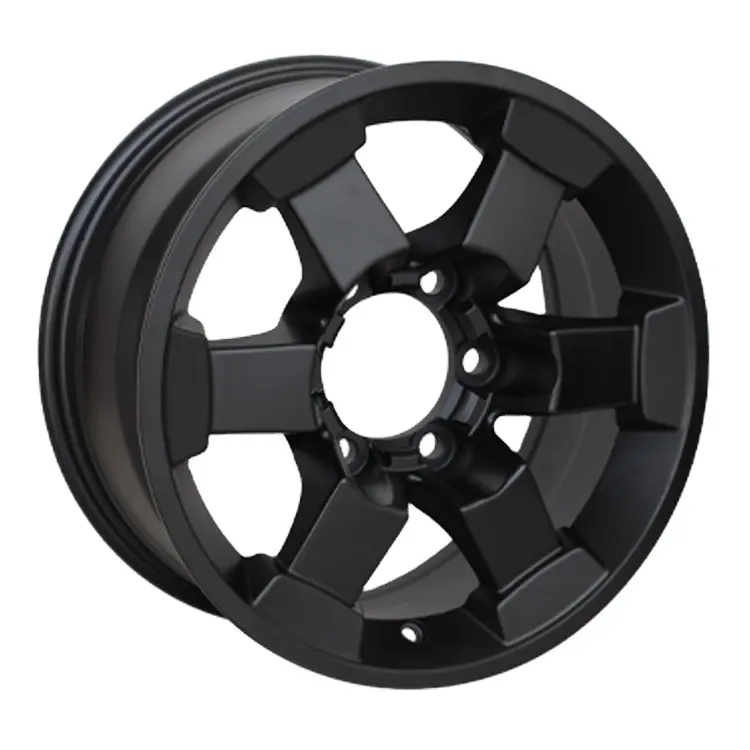 16x7.5j מכונית ספורט שחורה 16x7.5j 139.7 4wd 4 איכות עבור טויוטה קרקע סיירת/hilux/rms גלגל אלומיניום # su1216