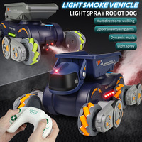 AiJH RC Roboterhund Spielzeug 2-in-1 Transportauto Spielzeug Mit Licht Sprühfunktion Ferngesteuertes Spielzeug Intelligenter Hund RC Roboter-Auto