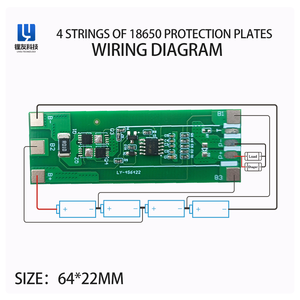 Système de gestion de batterie BMS 4S 12V LifePO4 6A 10A 12.8V pour batterie lithium-ion <span class=keywords><strong>LFP</strong></span> NMC avec protection de la température Balance NTC - Product Image 4