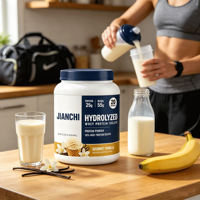 Suplementos de Gimnasio, Proteína ISO 100 en Polvo con 25 g de Proteína de Suero de Leche Hidrolizada 100% Aislada, Proteína de Suero para Musculación, Creatina