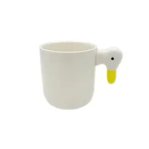 3D 인쇄 동물 패턴 만화 차 및 커피 머그잔, 귀여운 커피 머그잔 ZC OEM 세라믹 머그잔 식기 세트 파티 용품