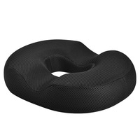 Coussins lombaires orthopédiques en mousse à mémoire de forme pour beignets Coussins de siège antidérapants anti-hémorroïdes tissés pour le confort du coccyx et le soulagement de la douleur