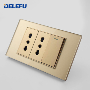 Delefu Thiết kế bảng kính của ổ cắm sạc nhanh tiêu chuẩn Ý (Type-C 20W + USB kép) - Product Image 2