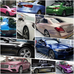 ฟิล์มหุ้ม PET สีดำเมทัลลิกโรสเรดแบบเงาพิเศษ ขนาด 1.52*16 เมตร ป้องกันรอยขีดข่วน ป้องกันรังสียูวี สำหรับหุ้มรถยนต์และมอเตอร์ไซค์ - Product Image 5