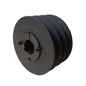 Polea de Correa Trapezoidal Hemaihui de 100 mm de Diámetro de Paso, Hierro Fundido, Tres Ranuras, para Fabricación y Minería - Product Image 1