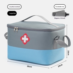 Trousse de premiers secours grande capacité, sac médical, boîte de rangement de médicaments domestique, trousse portable en tissu pour <span class=keywords><strong>médecins</strong></span> et activités de plein air - Product Image 6