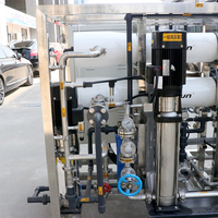Système de traitement d'eau pure par osmose inverse FRP certifié CE, 2000 LPH, machine à eau ultra pure RO EDI pour l'industrie
