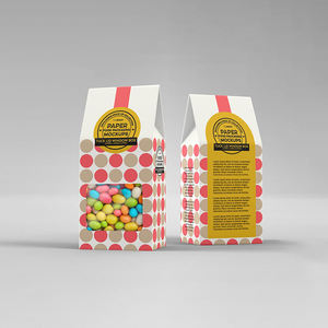 Botellas de Cola personalizadas Caja de embalaje de dulces Dolly Mistures Caja Bombones Bolsa de papel de chocolate con ventana transparente - Product Image 1