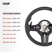 Volant sport en cuir personnalisé pour BMW Série 3 E70 E71 E83 E84 E85E81 E82 E87 E88 E89 E90 E91 E92 E93