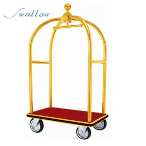 Valise à oiseaux de luxe en acier inoxydable 304, chariot à bagages, utilisé en provenance de la chine, fabrication chinoise