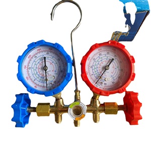 Car Air Conditioner Refrigerant Charger Kit R12 R22 R134 R410 R502 Steel Digital Pressure <b>Gauge</b> - Product Image 1