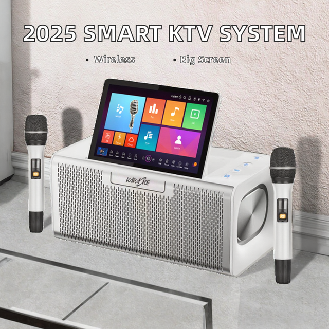 Professional Portable WiFi Enabled Karaoke Machine All-in-One 10.1" Screen Touch Android System High Fidelity Sound HD Output
